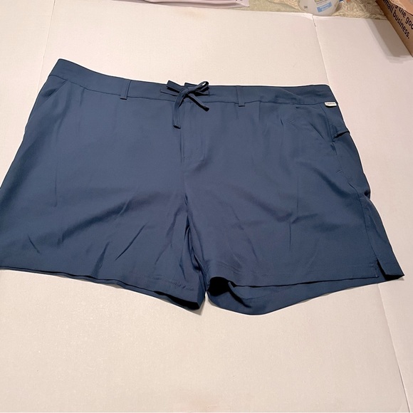 Magellan Outdoors Shorts Magellan Women Size 2x Blue Fish Gear Falcon Lake Shorty Short